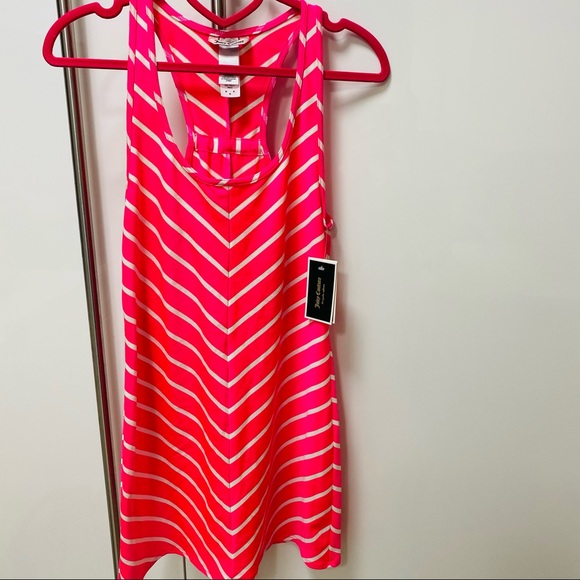Juicy Couture Other - NWT Juicy Couture Beach Swim Coverup. Pink and White Stripes. Medium.